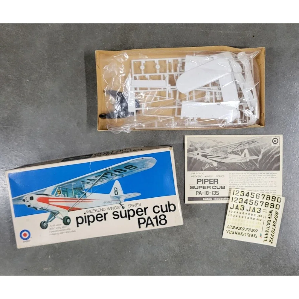 Piper Super Cub PA18 Model Airplane Not Assembled Weekend Wings Series